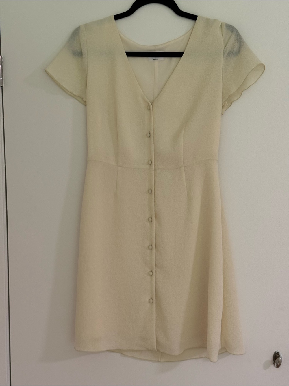 Wilfred Crepe Button-Front Mini Dress - Picture 2 of 4
